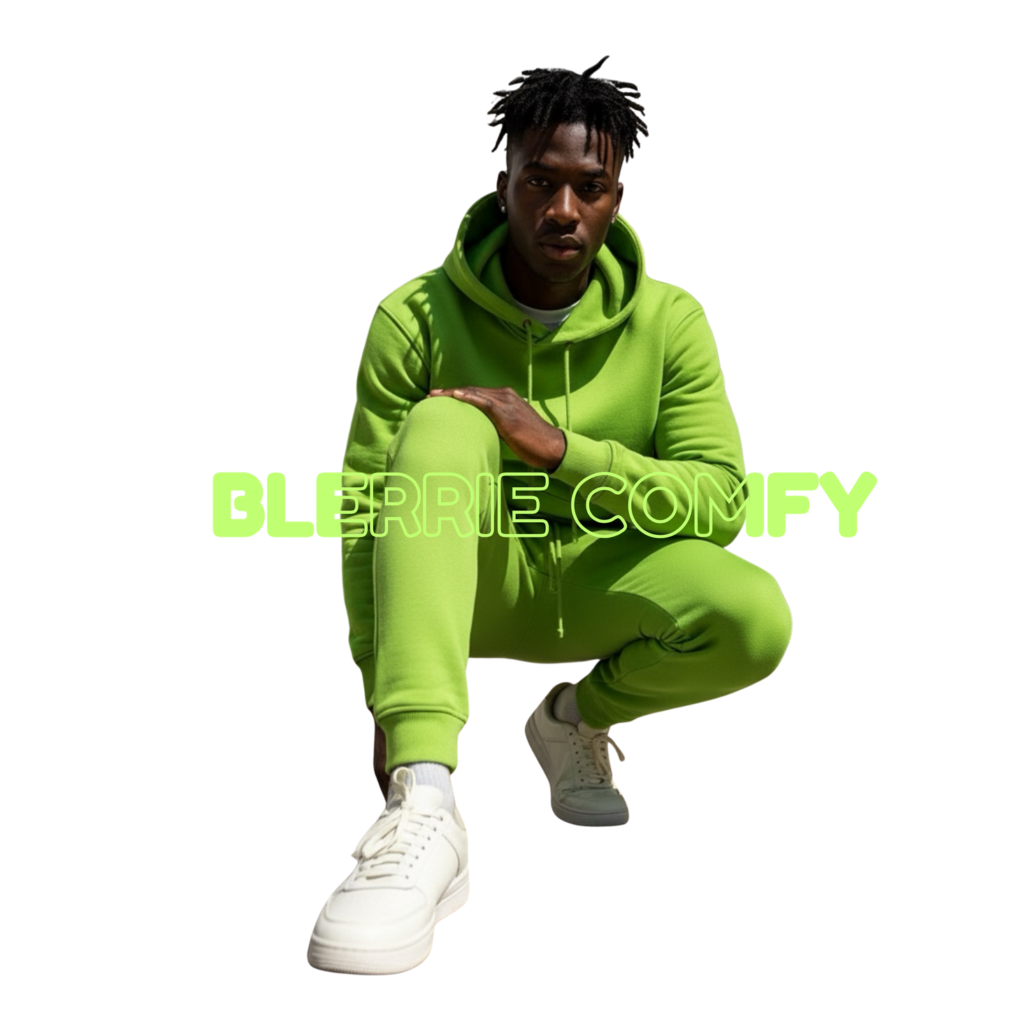 Bright Green Comfy Hoody Unisex